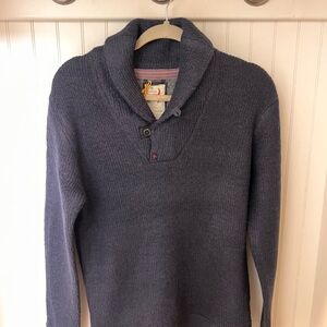 Relwen Old Salt Navy Shawl Sweater